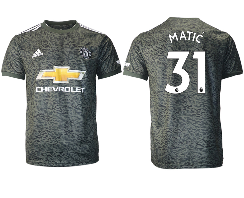 Men 2020-2021 club Manchester United away aaa version #31 black Soccer Jerseys->manchester united jersey->Soccer Club Jersey